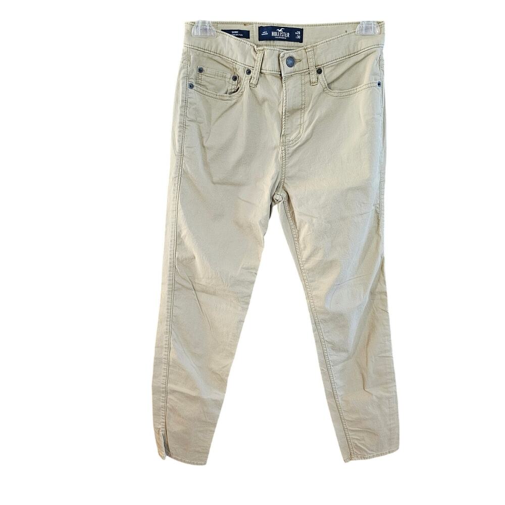 Hollister Pants Skinny Epic Flex Womens 28 Khaki Hi Rise Y2k Retail $49.95